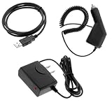 Rapid Car Charger with IC Chip + Home Travel Charger + USB Data Cable by GTMax for Nokia 6126 / 6131 / 6133