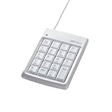 バッファローコクヨサプライ BUFFALO テンキーボード USB接続 2ポートハブ付 16mmピッチ ホワイト BSTKH01WH