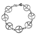Sterling Silver Peace Bracelet