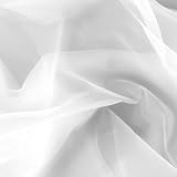 108'' Wide Nylon Chiffon Tricot White Fabric By The Yard