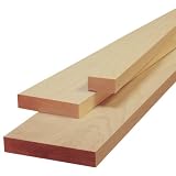 Nucasa M1X4-8 S4S 1-Inch by 4 Flat Stock Lumber, Unfinished Maple, .75-Inch by 3.5-Inch by 96-Inch, 4-Pack