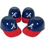 ATLANTA BRAVES MINI BATTING HELMET ICE CREAM SNACK BOWLS 4 PK