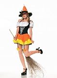 Kandy Korn Sexy Witch 3pc Adult Costume Size Medium