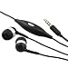 Fosmon Headphones Handsfree Headset with Jack Mic for Motorola Atrix 4G - Black image 2