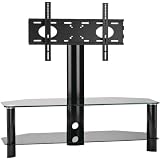 Omnimount Modena 55FP Video Table, Fits Most 47-Inch to 55-Inch Flat Panels (Black)