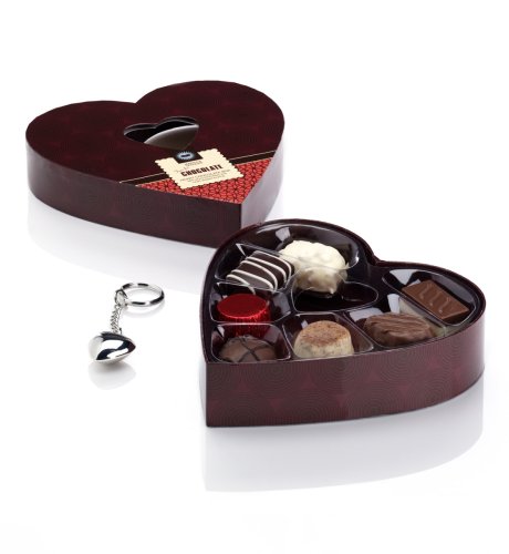 Heart Chocolate Box with Heart Keyring