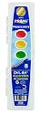 Dixon Prang Oval Watercolor Paint Set, 8-Color Set, Assorted Colors, Clamshell Case, Brush Included (00821)