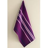 Organics Herb Stripe Dish Towel - Plum