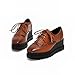 Latasa Women's Fashion Lace-up Tassels Platform Shoes, Oxfords Shoes