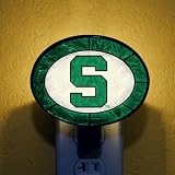 Memory COL-MSU-246 Art-Glass Nightlight-Michigan St