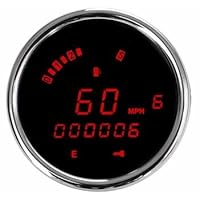 Dakota Digital MCL-3200 Series Instrument System Red Display Chrome Bezel MCL-3212-R