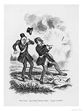 Our Gun-Sporting Partnership, Two Men and Their Dog Get a Shock When a Rifle Explodes Unexpectedly Giclee Poster Print by Seymour, 18x24