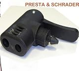 BICYCLE BIKE CYCLE TYRE TUBE SCHRADER PRESTA DUAL HEAD AIR PUMP ADAPTER VALVE