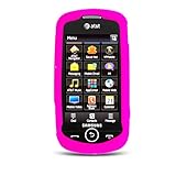 Solid Hot Pink Silicone Skin Gel Cover Case For Samsung Solstice II A817