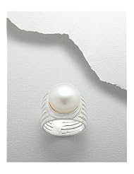 Fresh Water Pearls Ring In 92.5 Sterling Silver