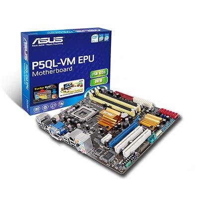 ASUS 775 P5QL-VM EPU Motherboard Intel Socket S/V/L M-ATX 1333FSB