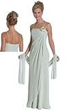 IMAGE OF IS-LM-1007 Stunning Wrap-Around and Flower Polychiffon Dress, On Sale