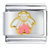 Angelic Teddy Bear Animal Religious Italian Charms Bracelet Link