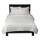 Home Damask Stripe Duvet Set - White (King)