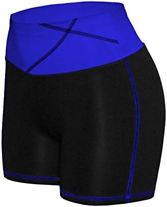 W Sport® Women's Moisture Wick Skinny Athletic Yoga or Running Shorts, Blue, XL