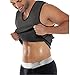 HEROSKY Men's Control Tank Top Sport Corsets Vest Shapewear Ultra Sweat Reversible (L(US Size 6-8), Grey-Black)