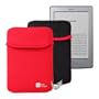 DURAGADGET Housse Etui r�versible en n�opr�ne Rouge / Noir pour lecteur de livre �lectronique 4 (derni�re/ nouvelle g�n�ration, septembre 2011), Kindle TOUCH (avril 2012): liseuse sans fil, Wi-Fi int�gr�, �cran 6 pouces (15cm), affichage encre �lectronique E-Ink et Kindle Paperwhite (sortie septembre 2012)
