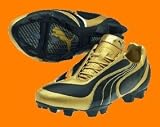 PUMA v3.08 i FG FUSSBALLSCHUHE SCHWARZ GOLD