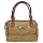 Designer Inspired Twin Handled Fashion Handbag Camel & Tan Brown