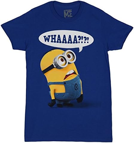Despicable Me Whaaaa?? Minion T-shirt (XXX-Large, blue)