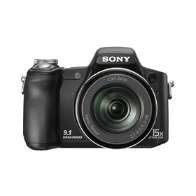 Sony H50 Digital Camera - Black (9.1MP, 15x Optical Zoom) 3" LCD