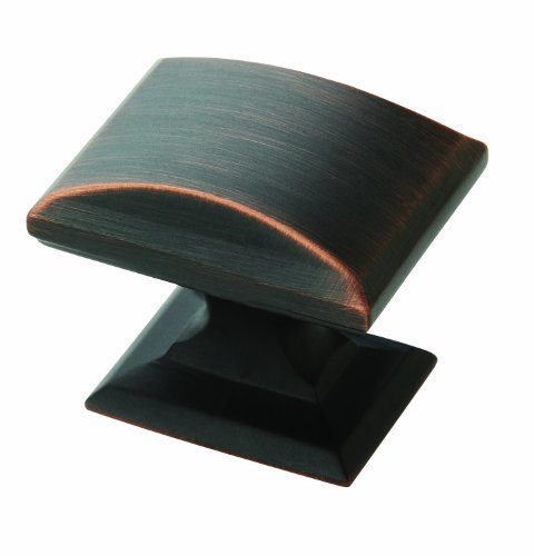 Amerock BP29340ORB Candler Rectangular Knob, Oil Rubbed Bronze, 1-1/4-Inch