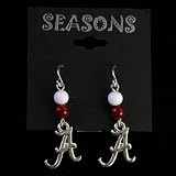 Alabama Crimson Tide Beaded Wire Logo Earring NCAA College Athletics