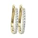 14K Yellow Gold 1/4 ct. Diamond Hoop Earrings