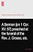 A Sermon [on 1 Cor. XV. 57] preached at the funeral of the Rev. J. Crosse, etc.
