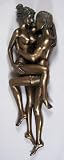 Bronze Wall Art Plaque Erotic Entwined Lovers Sculpture By Kandy