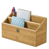 Lipper International Bamboo 2-Slot Mail Organizer