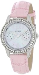 Citizen Women's FD1030-21D Exclusive Pink Leather Strap Eco Drive Watch