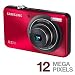 Samsung TL90 12.2-megapixel digital camera with 3X optical zoom Red