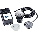 InSinkErator STS-SO Single Outlet Sink Top Switch with Chrome, Satin Nickel and White Buttons