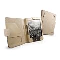 Eco-nique nat�rliche Hanftasche H�lle f�r Amazon Kindle 4 / 6 Zoll / 15 cm (neuesten Generation) - Buchform - "Desert Sand"