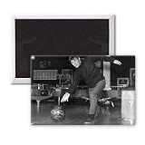 George Best - 3x2 inch Fridge Magnet - large magnetic button - Magnet