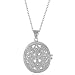 Sterling Silver & Diamond Accent Filigree Locket with Chain