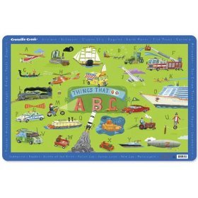 Childrens Toyshop  Kitchen & Housewares : Things That Go Placemat by Crocodile Creek