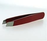 2 Mini TWEEZERS SLANTED Color RED