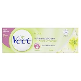 Veet Hair Removal Cream Dry Skin Shea Butter & Lily Fragrance 100ml