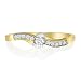 Jewelry : Solid and Fancy 11 Diamond Promise Ring, Yellow Gold