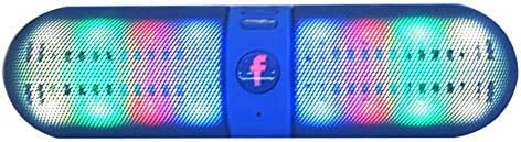 Mini Portable Pill Bluetooth Speaker Led Light Wireless Music Box Sound Boombox Stereo Audio Loudspeakers for Iphone,ipad,samsung,nexus,nokia,xiaomi,huawei,blackberry,and More Smart Phones(blue pill)