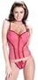 Fitted sheer camisole with lightly padded underwire cups. Lace ribbon trims accenting camisole and thong - Sensual Mystique