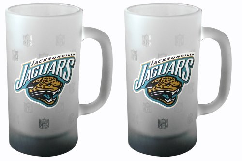 Jacksonville Jaguars Frosted Mug (16-Ounce, Set of 2)