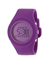 Juicy Couture Womens 1900882 Sport Couture Digital Purple Jelly Strap Watch